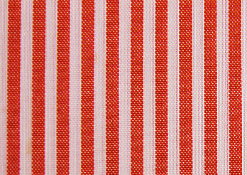 Red and white striped uniform fabric