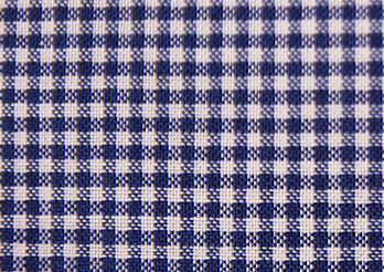 Navy and white school check fabric
